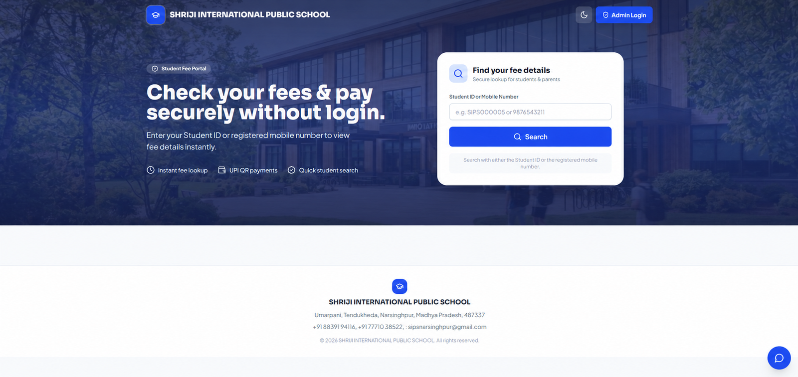 SIPS Fee Management project showcase